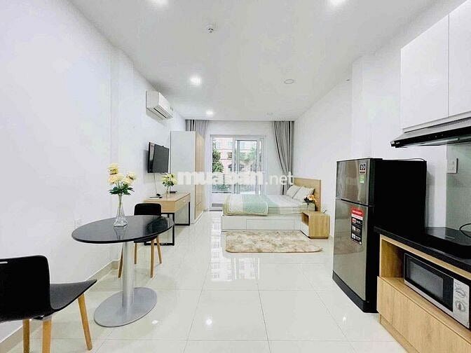 Cho Thuê Căn Hộ Dịch Vụ Ban Công Mới Full Nội Thất