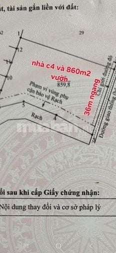 860m2 + nhà c4 cũ, 2MT đường , gần Vinhom, Phước Vĩnh Tây, Cần Giuộc 