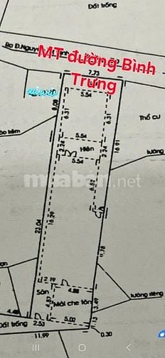 Nhà cấp 4,+ 260m2 đất, MT đường Bình Trưng, Cát Lái, Q2