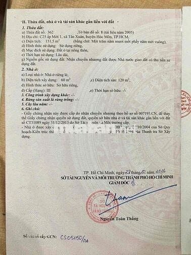 Khu biệt thự biệt lập. Víp nhất Hốc Môn. Có cổng bảo vệ, an ninh tốt!