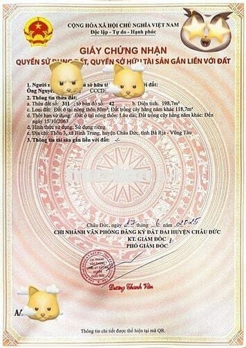 Bán gấp 5 lô liền kề, thôn 3, Bình Trung, huyện Châu Đức, BRVT