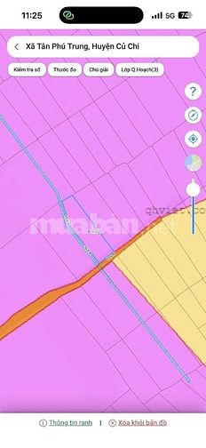 Bán đất vườn Tân Phú Trung dt 511m2 giá 2ty150 sổ hồng riêng,thổ cư