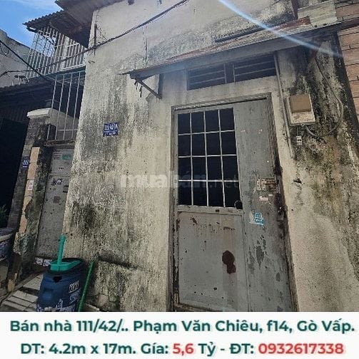 Hẽm 111/42/.. Phạm Văn Chiêu, f14, Gò Vấp