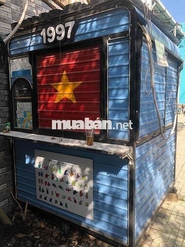 Nhà bán cà phê di động, đầy đủ đồ dùng, sẵn máy pha cà phê