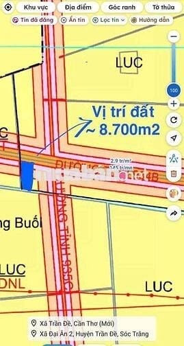 Đất 2 mặt tiền Đt 934B và 935C