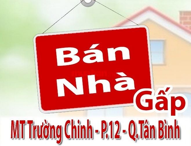 Cần Bán Gấp: Nhà MT đường Trường Chinh P.12 Q.Tân Bình - dt:3,4x21m 1L
