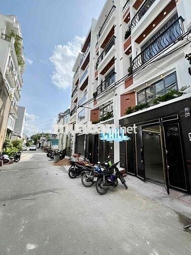 💥Đường Xe Hơi 8m Thông -  Nhà Đúc 5 Tầng - DT: 4x17 (68m2), Cạnh Ngã T