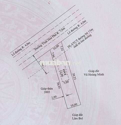 Bán đất mặt tiền đường Lâm Quang Ky, Châu Thành, Kiên Giang (An Giang)