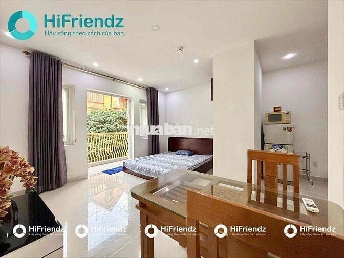 1 Phòng Ngủ - 40m2 - Ban Công -Thang Máy- Full Nội Thất-Khu Cộng Hoà