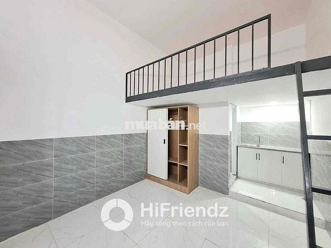 TRỐNG SẴN 1 PHÒNG MỚI XÂY - GÁC CAO - FULL NỘI THẤT - BẢO VỆ 24/24