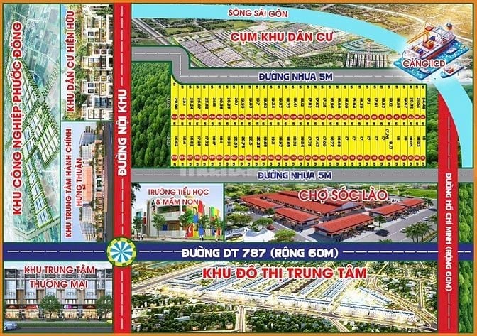 Chỉ cần trả trước 280tr sở hữu ngay lô đất 5x18 liền kề KCN Phước Đông