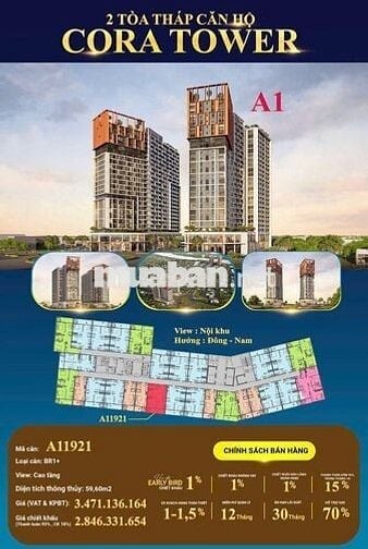Sở hữu ngay căn hộ Cora Tower Đà Nẵng