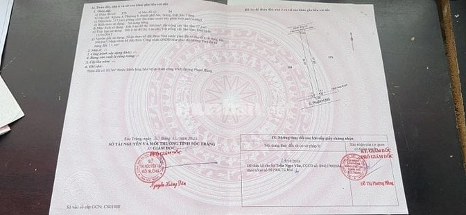 Bán đất full thổ cư vị trí đẹp