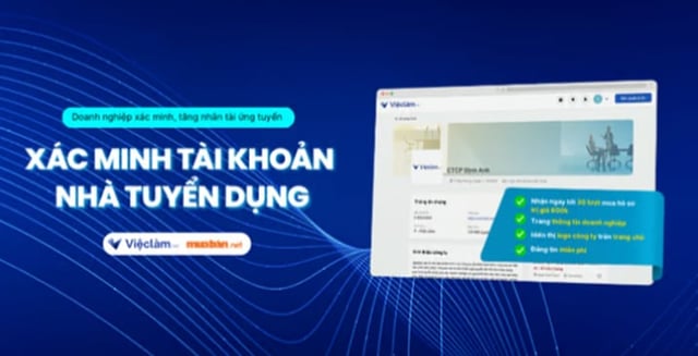 Xác minh tài khoản nhà tuyển dụng