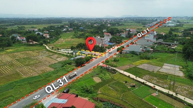 GIẢM 15%, SĐCC SANG TAY NGAY MẢNH ĐẤT 100M2 MẶT TIỀN QL31 LẠNG GIANG, 