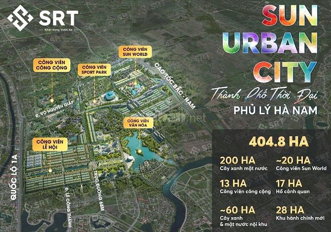 Bán Biệt Thự mặt sông tại Đại Đô Thị mới nhất Sun Urban City Hà Nam