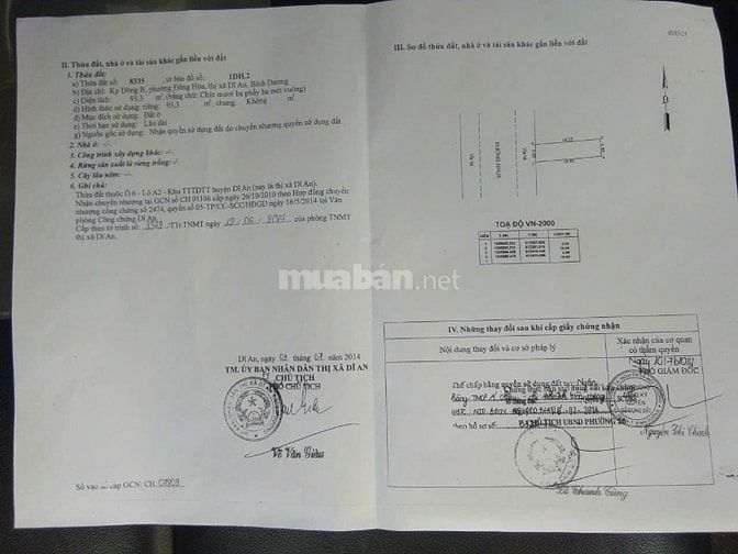 Giảm 400tr Nhà Đối diện Sân Vận Động Dĩ An 2 tầng 100m2 