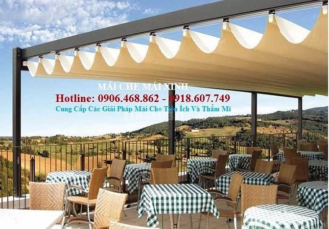 Mái kéo sóng lượn - Mái che xếp, mái hiên, dù lệch tâm giá rẻ 31560854 Mái kéo sóng lượn - Mái che xếp, mái hiên, dù lệch tâm giá rẻ