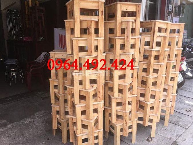 Xưởng đóng mới bàn ghế gỗ thông Pallet cho quán cafe, nhà hàng và văn 34650218 Xưởng đóng mới bàn ghế gỗ thông Pallet cho quán cafe, nhà hàng và văn