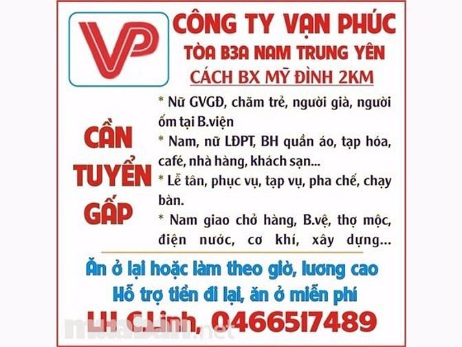 Tuyển nữ giúp việc làm taị Hà Nội LƯƠNG CAO 36476665 Tuyển nữ giúp việc làm taị Hà Nội LƯƠNG CAO