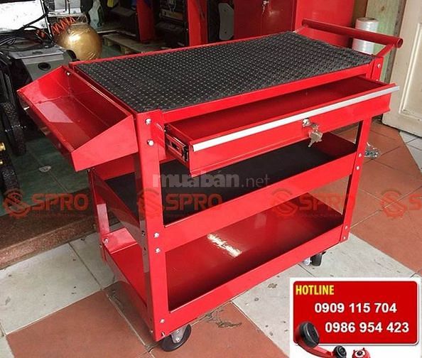 Xe đẩy đựng dụng cụ 3 ngăn với 1 ngăn kéo có khóa SPR-XDC3NB 37782660 Xe đẩy đựng dụng cụ 3 ngăn với 1 ngăn kéo có khóa SPR-XDC3NB