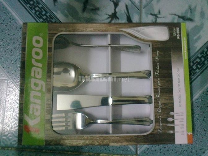 Bộ muỗng thìa dĩa inox Kangaroo cao cấp 38531608 Bộ muỗng thìa dĩa inox Kangaroo cao cấp