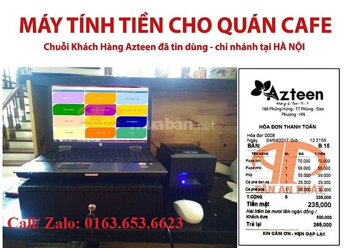Thiết bị tính tiền cho quán cafe giá rẻ tại quận 3 TpHCM 38980707 Thiết bị tính tiền cho quán cafe giá rẻ tại quận 3 TpHCM