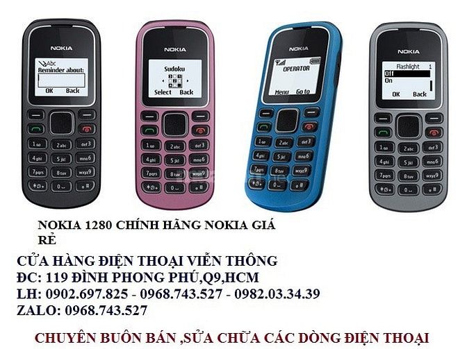 Điện thoại nokia 1280 chính hãng giá rẻ q9,thủ đức 39443984 Điện thoại nokia 1280 chính hãng giá rẻ q9,thủ đức