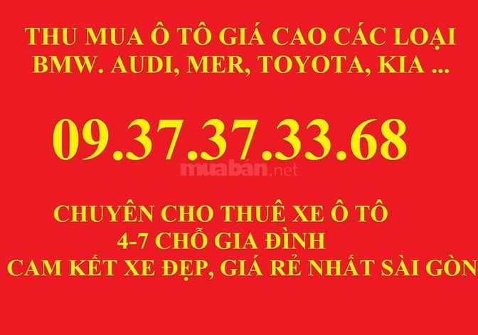 Cho thuê xe 4-7 chỗ giá rẻ nhất sài gòn, cam kết xe mới 39608584 Cho thuê xe 4-7 chỗ giá rẻ nhất sài gòn, cam kết xe mới