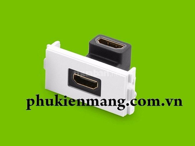 Mặt ốp tường HDMI, HDMI Wall Plate Gập 90 Độ luồn dây HDMI âm tường 39661033 Mặt ốp tường HDMI, HDMI Wall Plate Gập 90 Độ luồn dây HDMI âm tường
