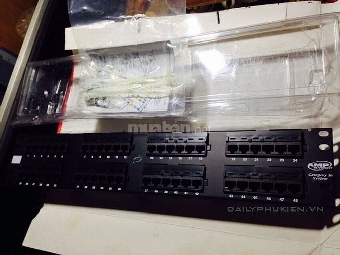 Thanh đấu nối, UTP, Cat.6 24 cổng 39651347 Thanh đấu nối, UTP, Cat.6 24 cổng