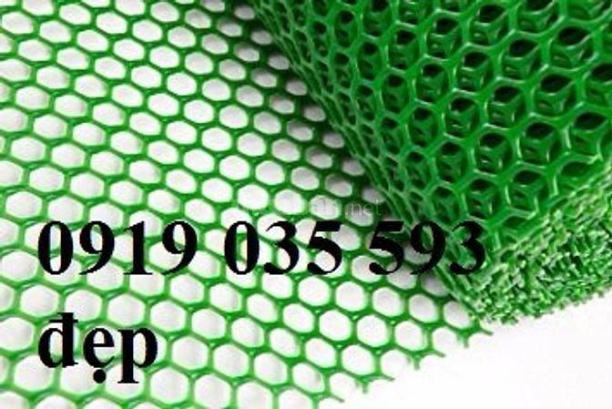 Lưới nhựa cứng trải sàn gà vịt ngan lưới nhựa lót chuồng trại lưới pe