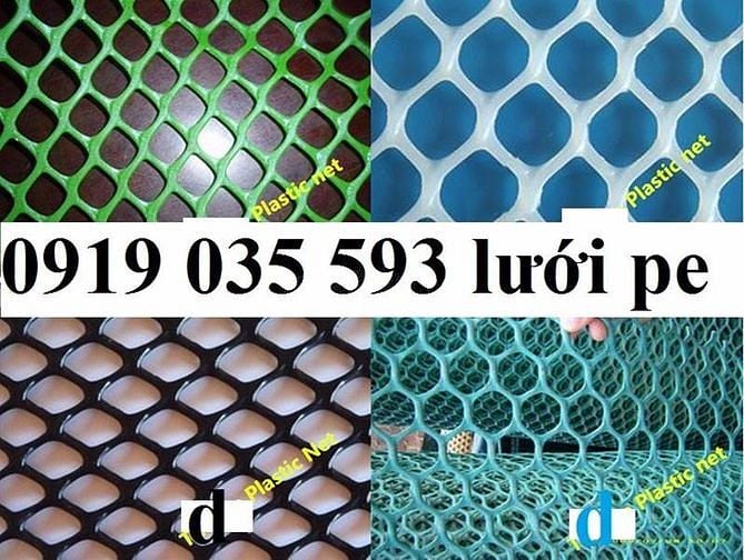 Lưới nhựa cứng trải sàn gà vịt ngan lưới nhựa lót chuồng trại lưới pe
