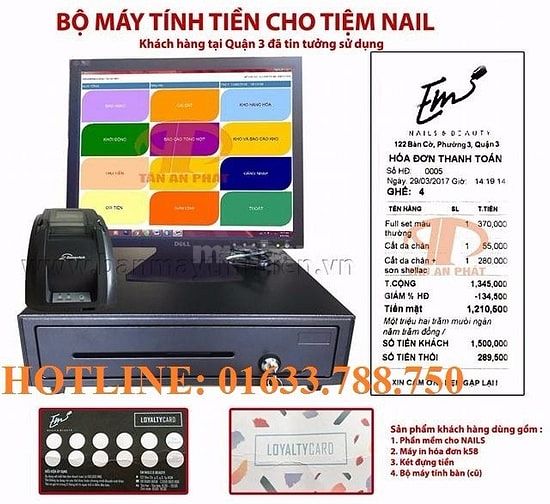 Máy tính tiền dùng cho tiệm tóc - tiệm nail 40803234 Máy tính tiền dùng cho tiệm tóc - tiệm nail