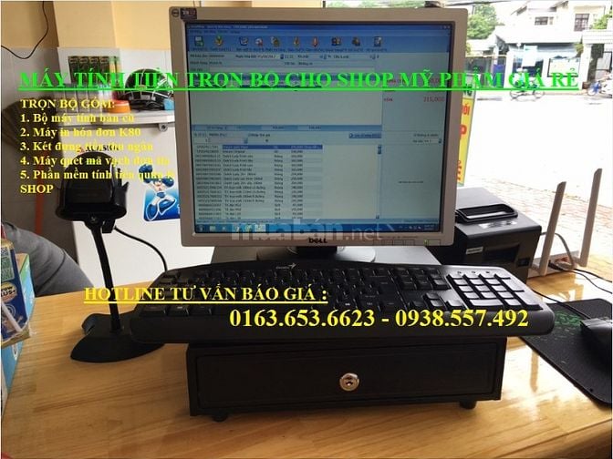 Máy tính tiền trọn bộ cho Shop Mỹ Phẩm tại Bắc Ninh, Bắc Giang 41784998 Máy tính tiền trọn bộ cho Shop Mỹ Phẩm tại Bắc Ninh, Bắc Giang