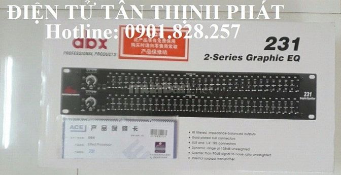 Lọc âm thanh DBX Equalizer 231, hàng mới 100% 41508555 Lọc âm thanh DBX Equalizer 231, hàng mới 100%
