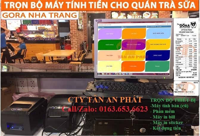 Máy tính tiền cho quán Trà Sữa trọn bộ giá rẻ tại TpHCM 42193792 Máy tính tiền cho quán Trà Sữa trọn bộ giá rẻ tại TpHCM