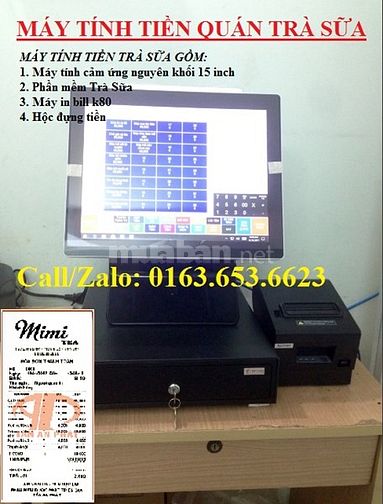 Máy tính tiền cảm ứng giá rẻ cho Quán Trà Sữa tại Lâm Đồng 42259615 Máy tính tiền cảm ứng giá rẻ cho Quán Trà Sữa tại Lâm Đồng
