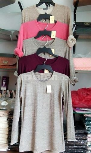 Bán sỉ áo thun dệt kim dài tay thời trang giá rẻ 18k 42251183 Bán sỉ áo thun dệt kim dài tay thời trang giá rẻ 18k