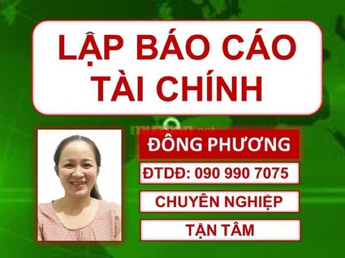 Kế Toán Trưởng, nhận làm Báo cáo Tài Chính năm, quyết toán thuế... 42863536 Kế Toán Trưởng, nhận làm Báo cáo Tài Chính năm, quyết toán thuế...