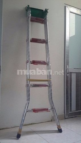 Thanh lý thang chữ a inox 2m giá rẻ 43435001 Thanh lý thang chữ a inox 2m giá rẻ
