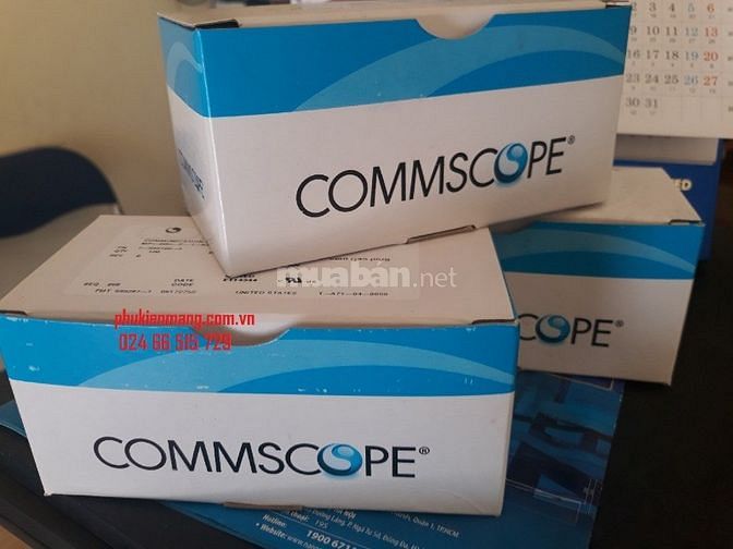 Đầu bấm mạng RJ45, Hạt mạng Cat 5, Cat 6 Commscope 45448253 Đầu bấm mạng RJ45, Hạt mạng Cat 5, Cat 6 Commscope