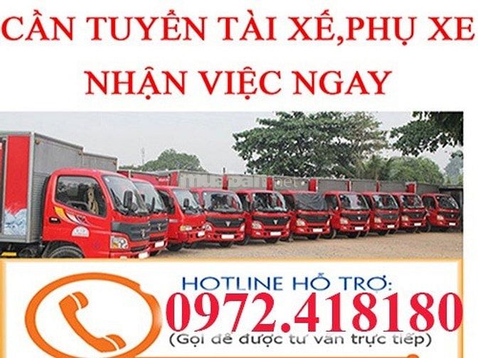 Tuyển lái Xe, Phụ Xe Nam Phụ Kho Bốc Hàng Lên Xe Lương Lãnh Ngày 46010712 Tuyển lái Xe, Phụ Xe Nam Phụ Kho Bốc Hàng Lên Xe Lương Lãnh Ngày