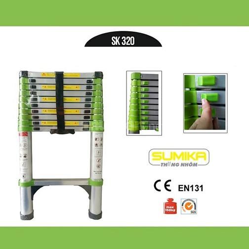 Thang nhôm rút đơn SUMIKA SK 380 46566559 Thang nhôm rút đơn SUMIKA SK 380