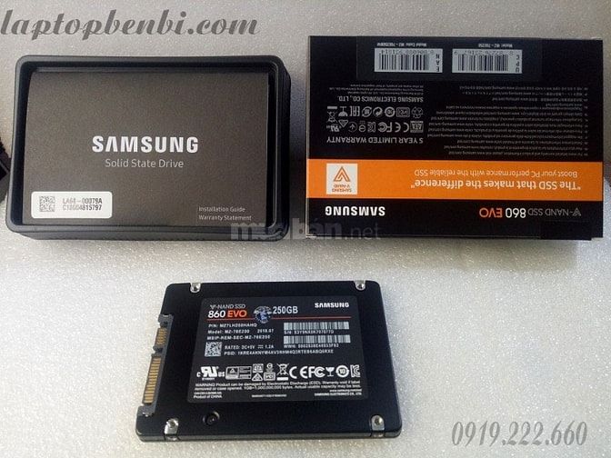 Ổ cứng laptop Samsung SSD 860 Evo 250GB 2.5-Inch SATA III 47004474 Ổ cứng laptop Samsung SSD 860 Evo 250GB 2.5-Inch SATA III
