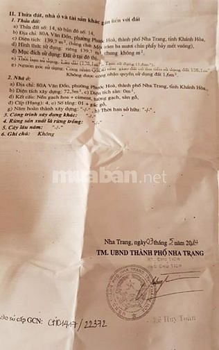 Cần bán nhà 80 MT đường Vân Đồn. 47057654 Cần bán nhà 80 MT đường Vân Đồn.