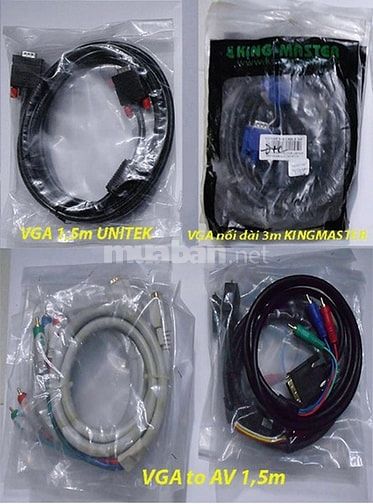 Cáp VGA to DVI, DVI - VGA to AV, USB to LPT, 1HDMI to 2HD 46133423 Cáp VGA to DVI, DVI - VGA to AV, USB to LPT, 1HDMI to 2HD