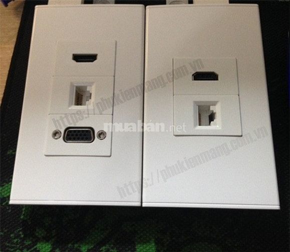 Mặt HDMI+ vga lắp dây HDMI, VGA âm tường, âm sàn 48497583 Mặt HDMI+ vga lắp dây HDMI, VGA âm tường, âm sàn