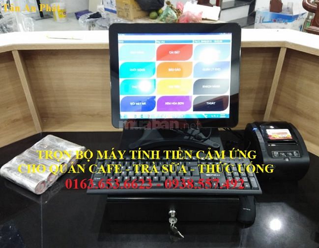 Máy tính tiền trọn bộ cho quán trà sữa giá rẻ tại Gia Lai 48882854 Máy tính tiền trọn bộ cho quán trà sữa giá rẻ tại Gia Lai