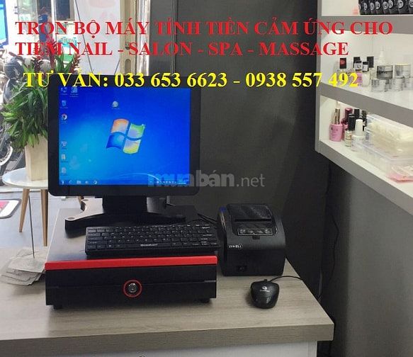 Bán máy tính tiền trọn bộ cho tiệm nail, spa giá rẻ 49262739 Bán máy tính tiền trọn bộ cho tiệm nail, spa giá rẻ